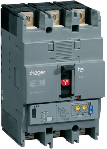 Автоматический выключатель Hager HNC251H h250 In=250А 4P 50кА LSI - 1