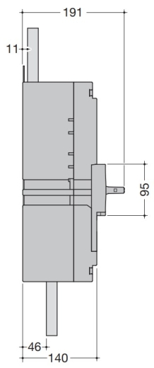 Автоматический выключатель Hager HNF981H h1600 In=1250А 4P 50кА LSI - 3