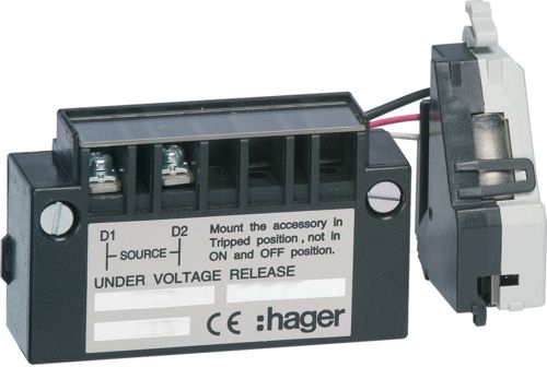 Расцепитель минимального напряжения Hager HXA053H с выдержкой x250 110-120В АС - 1