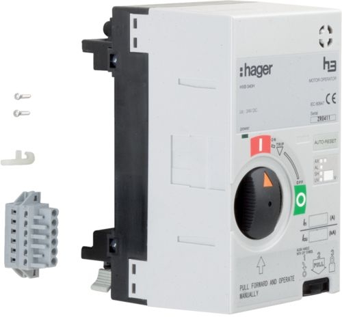 Моторний привід Hager HXB040H для вимикачів x250 24В - 1