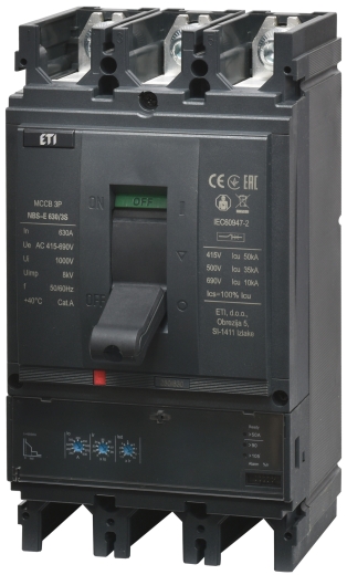 Автоматичний вимикач ETI NBS-E 1600/3L LCD 1250A 36кА 3P (4673192) - 1