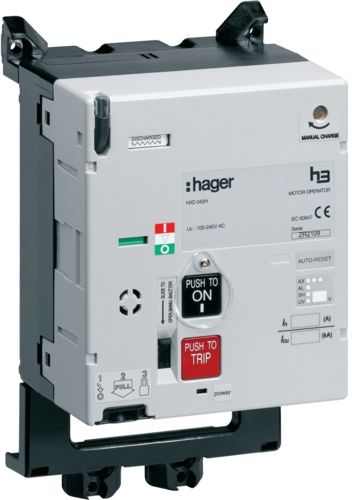 Моторний привід Hager HXD040H для вимикачів H630 24-48В - 1