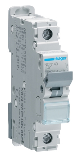 Выключатель автоматический NCN140 (1р,С,40А) Hager - 1