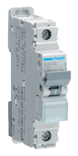 Автоматичний вимикач NCN132 (1р, С, 32А) Hager - 1