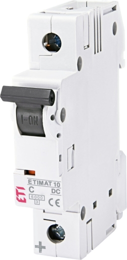 Автоматический выключатель ETI 002137717 ETIMAT 10 DC 1p C 20A (6kA) - 1