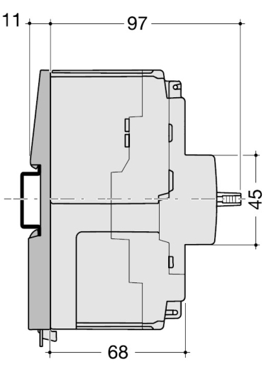 Автоматический выключатель Hager HHA101H x160 In=100А 4P 25кА - 2