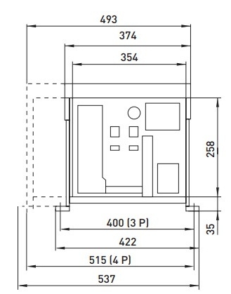 Повітряний автоматичний вимикач E.Next e.industrial.acb.4000F.4000 400В 3Р з мотор-приводом та РН (i081118) - 3