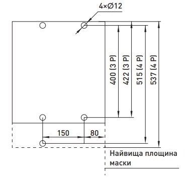 Повітряний автоматичний вимикач E.Next e.industrial.acb.4000F.4000 400В 3Р з мотор-приводом та РН (i081118) - 5
