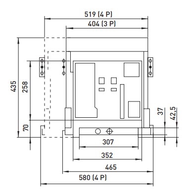 Воздушный автоматический выключатель E.Next e.industrial.acb.3200D.2500 400В 3Р с мотор-приводом и РН (i081109) - 7