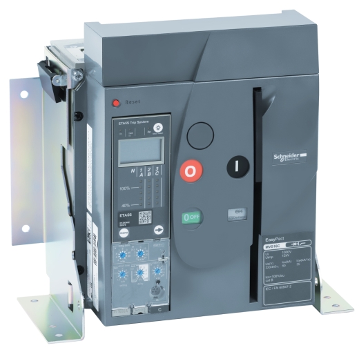 Воздушный автоматический выключатель Schneider Electric MVS630А MVS06C3MF2A 630А 50кА 3P стационарный - 1