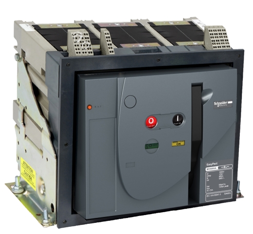 Воздушный автоматический выключатель Schneider Electric MVS800А MVS08N3MF0D 800А 50кА 3P стационарный - 1