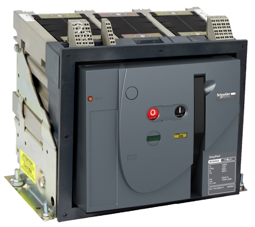 Воздушный автоматический выключатель Schneider Electric MVS800А MVS08H3MF0D 800А 65кА 3P стационарный - 1