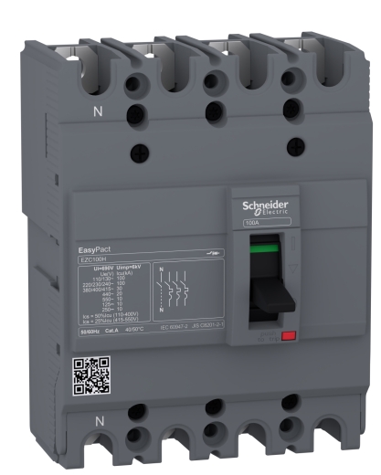 Автоматический выключатель Schneider Electric EASYPACT EZC100H 4P 30кА 100А - 1