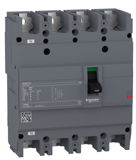 Автоматичний вимикач Schneider Electric EASYPACT EZC250N 4P3T 25кА 250А - 1
