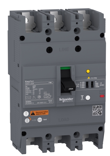 Автоматический выключатель Schneider Electric EASYPACT EZCV250H 3P3T 36кА 250А - 1