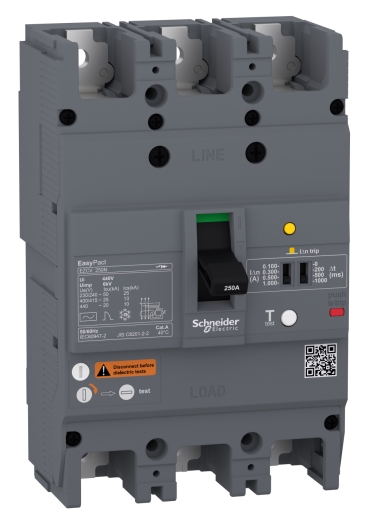 Автоматичний вимикач Schneider Electric EASYPACT EZCV250N 3P3T 25кА 63А - 1