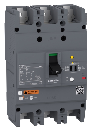 Автоматический выключатель Schneider Electric EASYPACT EZCV250N 3P3T 25кА 125А - 1