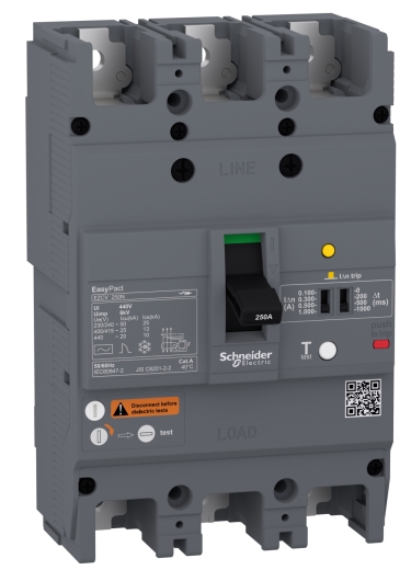 Автоматичний вимикач Schneider Electric EASYPACT EZCV250N 3P3T 25кА 250А - 1