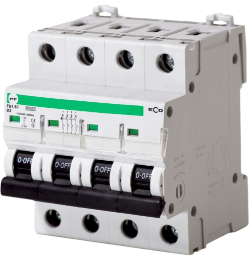 Автоматический выключатель Promfactor ECO FB1-63 4P B 2A 6кА (FB1B4002) - 1