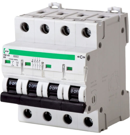 Автоматический выключатель Promfactor ECO FB1-63 4P B 6A 6кА (FB1B4006) - 1