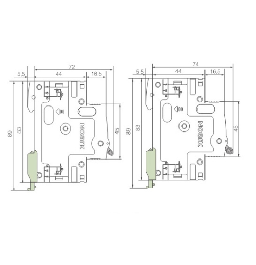 Автоматичний вимикач NOARK Ex9BH 3P B8 8А 10кА B (100320) - 3