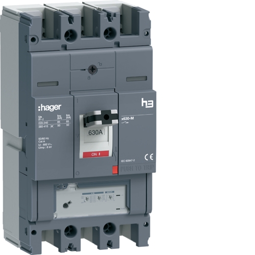 Автоматический выключатель Hager HMJ630GR x630 630A 3P 50кА LSnl - 1