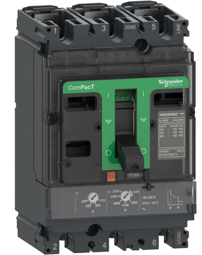 Автоматический выключатель Schneider Electric C25F3TM160 3P3D 36кА 160А с расцепителем TMD AC - 1