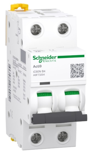 Автоматический выключатель Schneider Electric A9F73204 iC60N 2P 4A B - 1