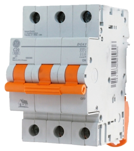 Автомат выключатель DG 63 C20 6kA General Electric - 1