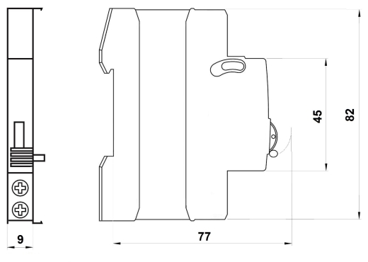 Додатковий контакт Schrack AM900099 1CO для AM/AK/AZ - 10