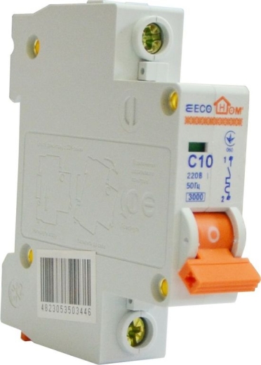 Автоматический выключатель ECOHOME ECO 1p C 10A - 1