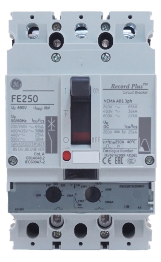 Автоматический выключатель General Electric FE250 250А - 2