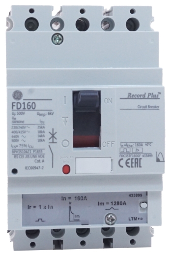 Автоматический выключатель General Electric FD160 18kA 3p 160А - 2