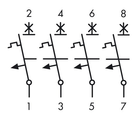 Автоматический выключатель Schrack BR974910 10кА 100А 4P х-ка C - 7