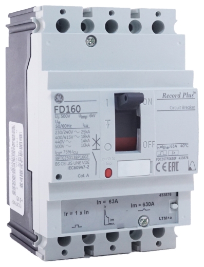 Автоматический выключатель General Electric FD160 18kA 3p 63А - 1