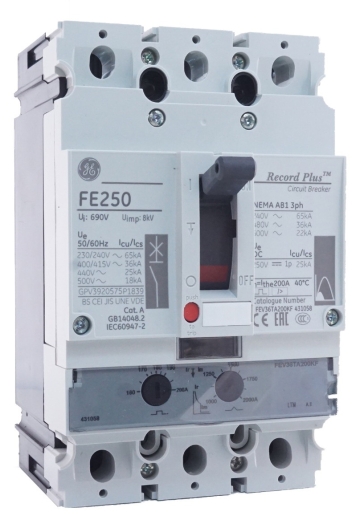 Автоматический выключатель General Electric FE250 200A - 1