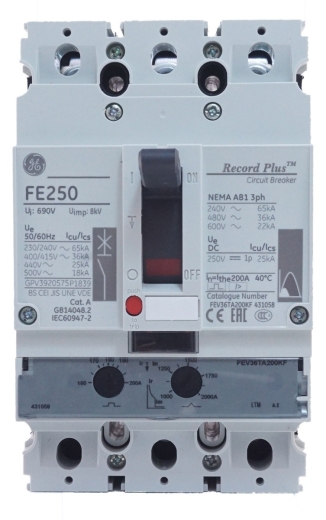 Автоматический выключатель General Electric FE250 200A - 2