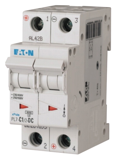 Автоматичний вимикач Eaton PL7-C1/2-DC 500В DC 1А C - 1
