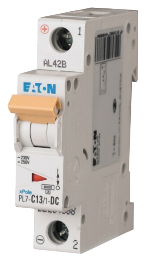 Автоматический выключатель Eaton PL7-C13/1-DC 250В DC 13А C - 1