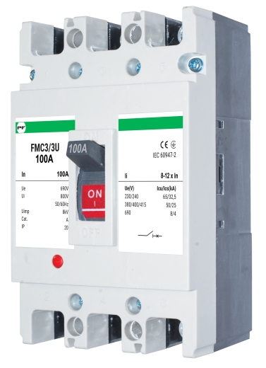 Корпусный автоматический выключатель Promfactor FMC3/3U 3P 100A 50кА 5-10In (FMC33U0100/10) - 1