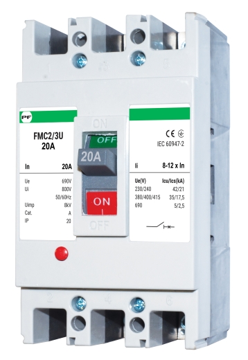 Корпусний автоматичний вимикач Promfactor FMC2/3U 3P 20A 35кА 8-12In (FMC23U0020) - 1