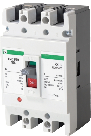 Корпусний автоматичний вимикач Promfactor FMC3/3U 3P 40A 50кА 8-12In (FMC33U0040) - 1