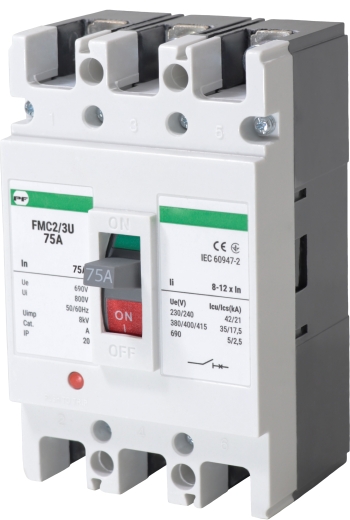 Корпусный автоматический выключатель Promfactor FMC2/3U 3P 75A 35кА 8-12In (FMC23U0075) - 1