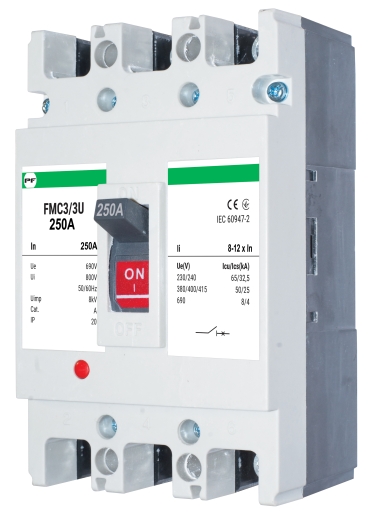 Корпусний автоматичний вимикач Promfactor FMC3/3U 3P 250A 50кА 8-12In (FMC33U0250) - 1