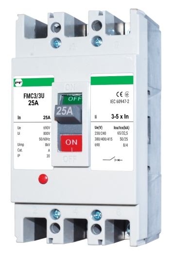 Корпусний автоматичний вимикач Promfactor FMC3/3U 3P 25A 50кА 3-5In (FMC33U0025/5) - 1