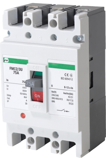 Корпусный автоматический выключатель Promfactor FMC2/3U 3P 75A 35кА 3-5In (FMC23U0075/5) - 1