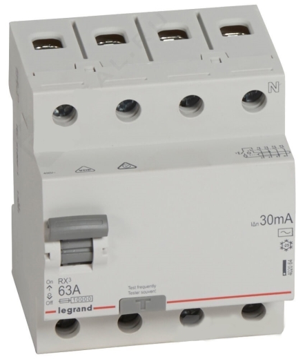УЗО Legrand (402064) RX3 3P+N 63А 30mA AC - 1