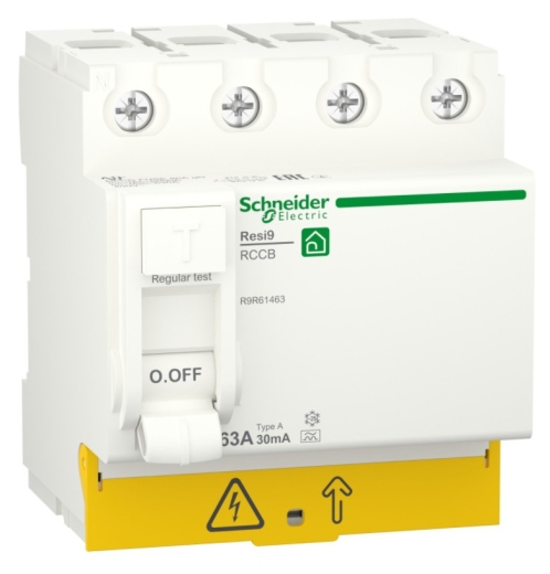 Диференційне реле Schneider Electric R9R61463 RESI9 3P+N 63A 30мА - 1