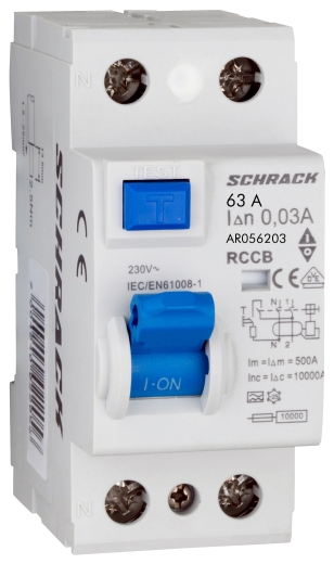ПЗВ Schrack AR056203 10кА 63А 30мА 1Р+N тип A - 1