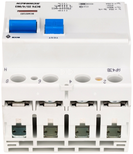 ПЗВ Schrack BC602103 6кА 25А 30мА 3P+N тип AC - 6
